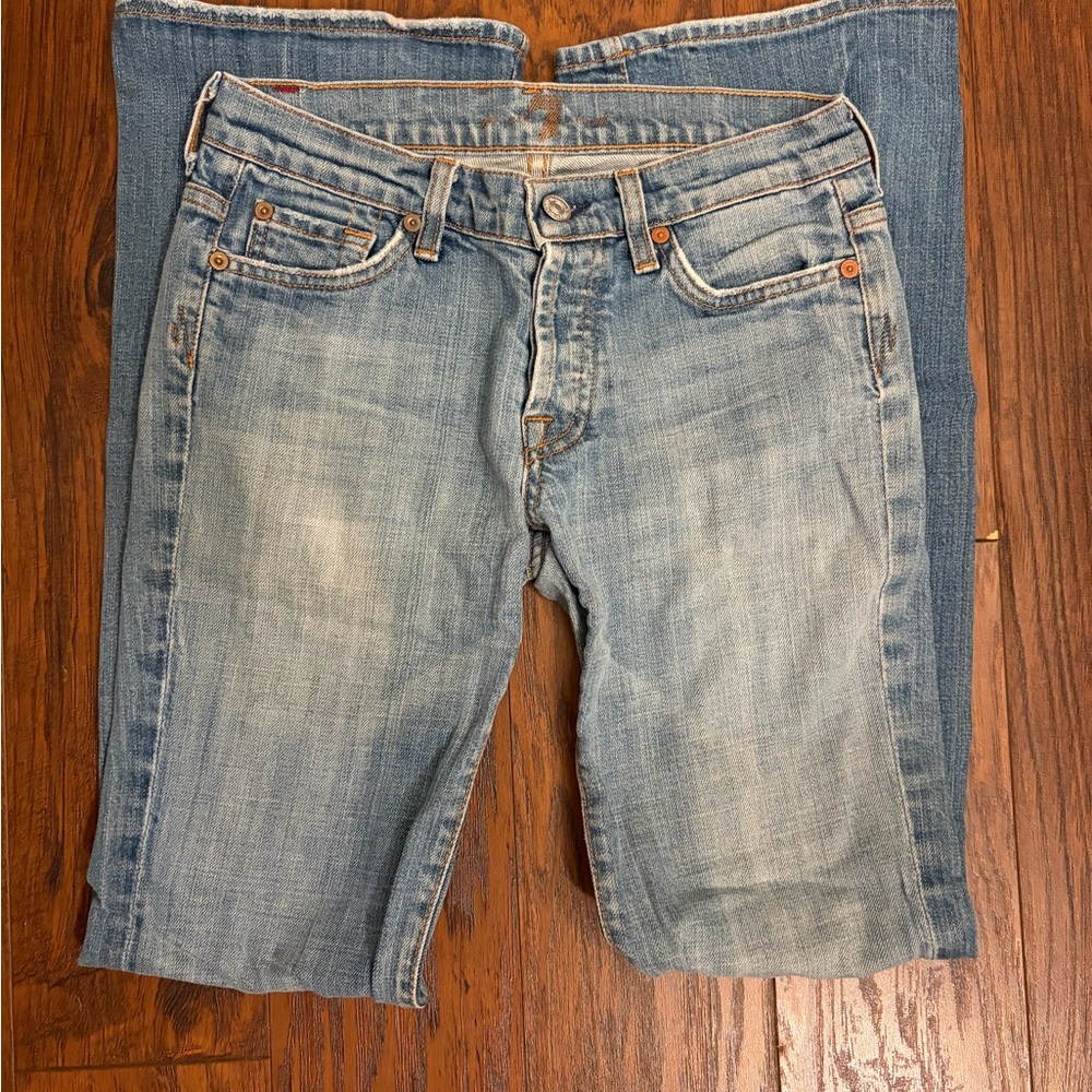 7 For All Mankind Light Blue Boyfriend Jeans